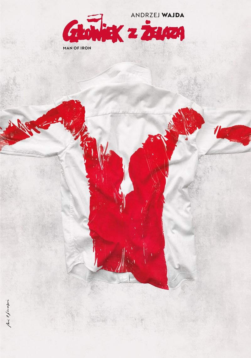 Andrzej Pągowski, Plakat zum Film Der Mann aus Eisen © Courtesy the artist